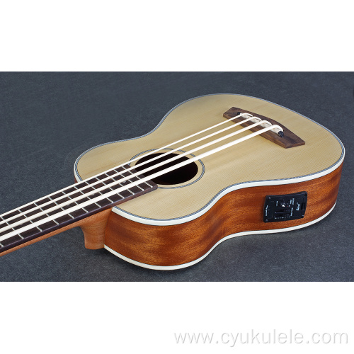 Ubes white thick line ukulele